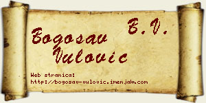 Bogosav Vulović vizit kartica